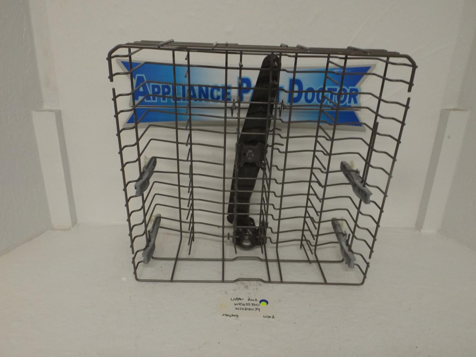 Maytag Dishwasher W10635350 W10240139 Upper Rack Used Maytag Dishwasher W10635350 W10240139 Upper Rack Used